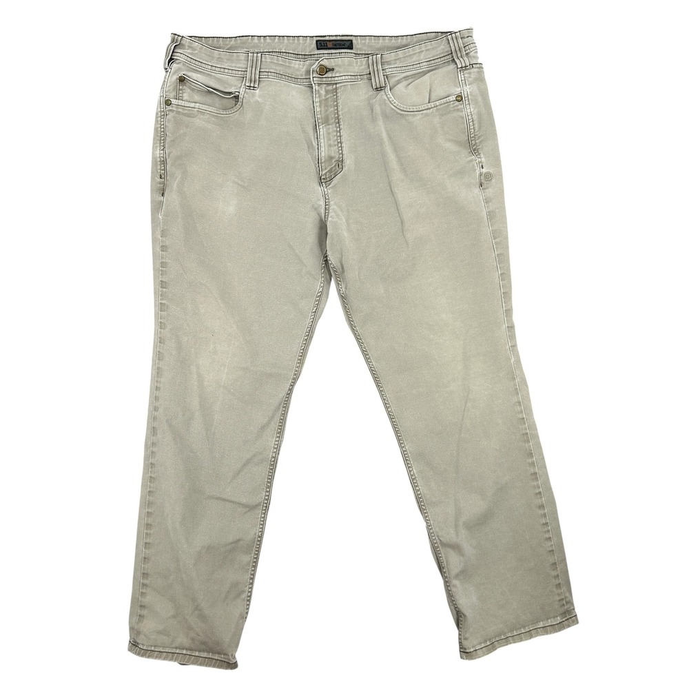 5.11 Tactical Defender-Flex Slim Pants Mens 42x32 Khaki Tan Stretch Work Casual